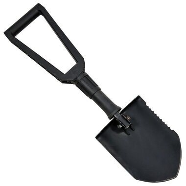 Gerber US Folding shovel / field shovel 3-part large serrated, black