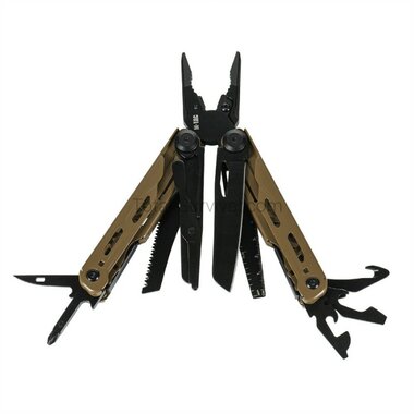 M-Tac Yukon Multitool Typ 13, Edelstahl, Braun/Schwarz