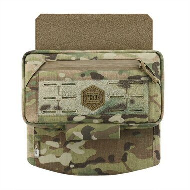 M-Tac Unterbauchschutz für ballistische Einsätze mit Molle Tasche, Multicam