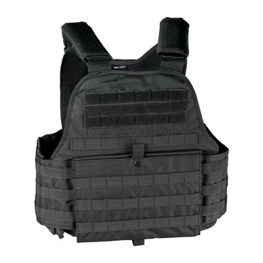 Mil-tec Gilet porte-plaques Molle, noir