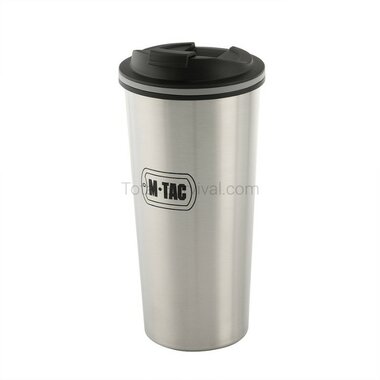 M-Tac thermo mok met deksel 450 ml, RVS