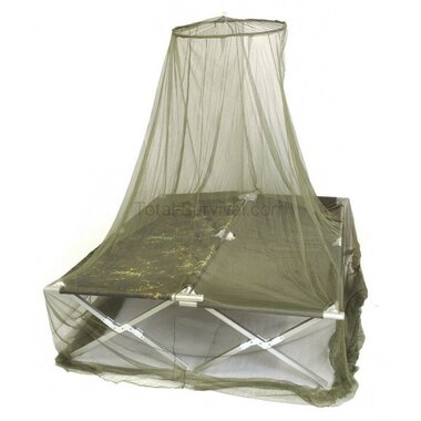 AB 2-Personen Moskitonetz für Feldbett oder Zelt, olivgrün