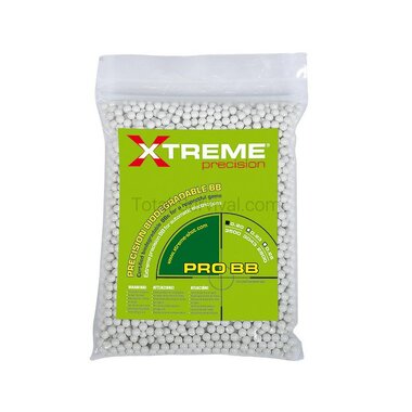Extreme Precision airsoft Bio BBs 0.20g 6mm wit, zak 700gr