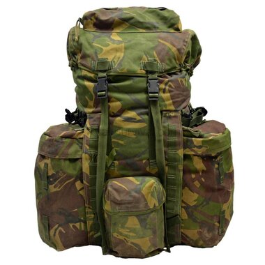 British Bergen PLCE Long backpack 100L with side bags IRR, DPM camo