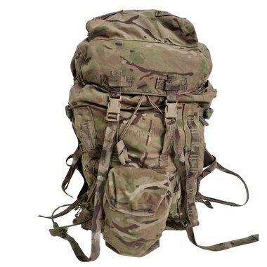 British Bergen backpack and frame INF Short Convoluted back, MTP IRR Multicam