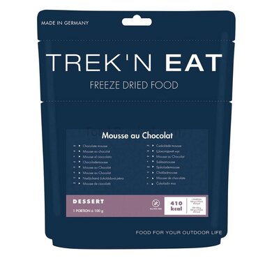 Trek 'n Eat, chocolademousse outdoor trekking meal