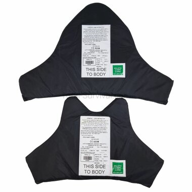 Safariland Hawk AP-0290 Protective Body Armour Insert set (Voor/Achter), kevlar HO1+KR1+SP1