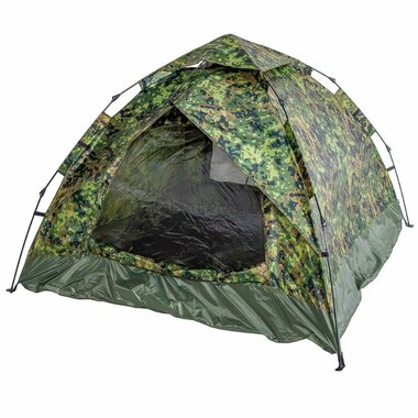 MFH tente Monodôme à montée rapide avec tapis de sol, 3 personnes, M05 camo