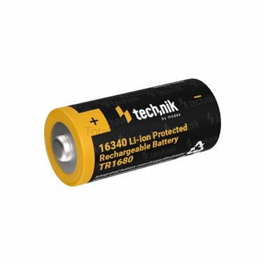 Technik 16340 RCR123 800 mAh 3.7V PCM button top li-ion oplaadbare batterij