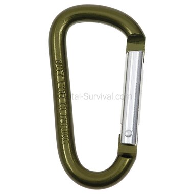 MFH Aluminium Karabiner 8 mm x 7,5 cm, oliv grün
