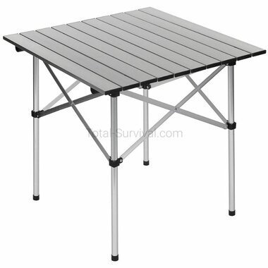 Fox Outdoor roll-up aluminum camping table with foldable frame