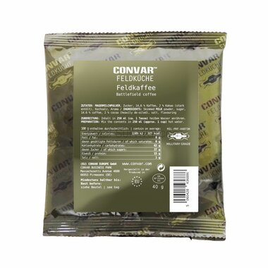 Convar Tactical field kitchen instant coffee with milk and sugar (40 grams)