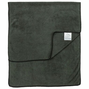 Dutch army microfibre towel 90 x 40 cm, OD green
