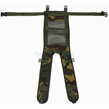 British PLCE suspenders for Daypack side pouches, DPM camo