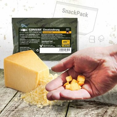 Convar veldkeuken Operationele snack pack 22 gram kaas