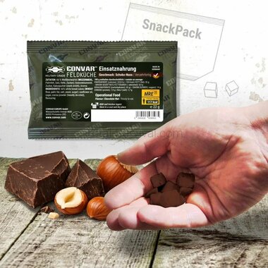 Convar veldkeuken Operationele snack pack 22 gram Chocolade-noot