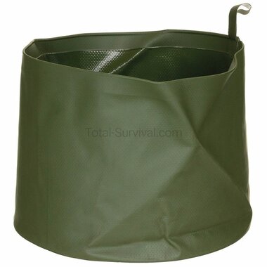 KL landmacht opvouwbare waskom PVC 5L legergroen