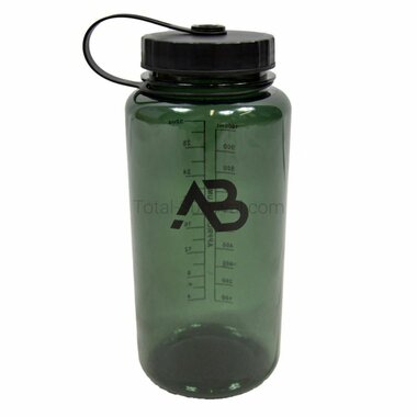 AB Feldflasche transparent 1000 ml olivgrün, große Öffnung, BPA-frei